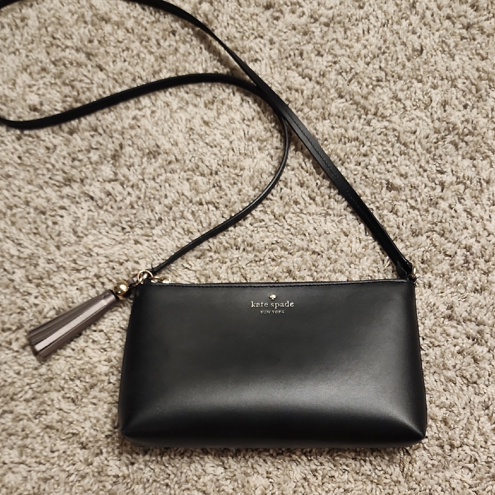Kate Spade Black Leather Crossbody Bag